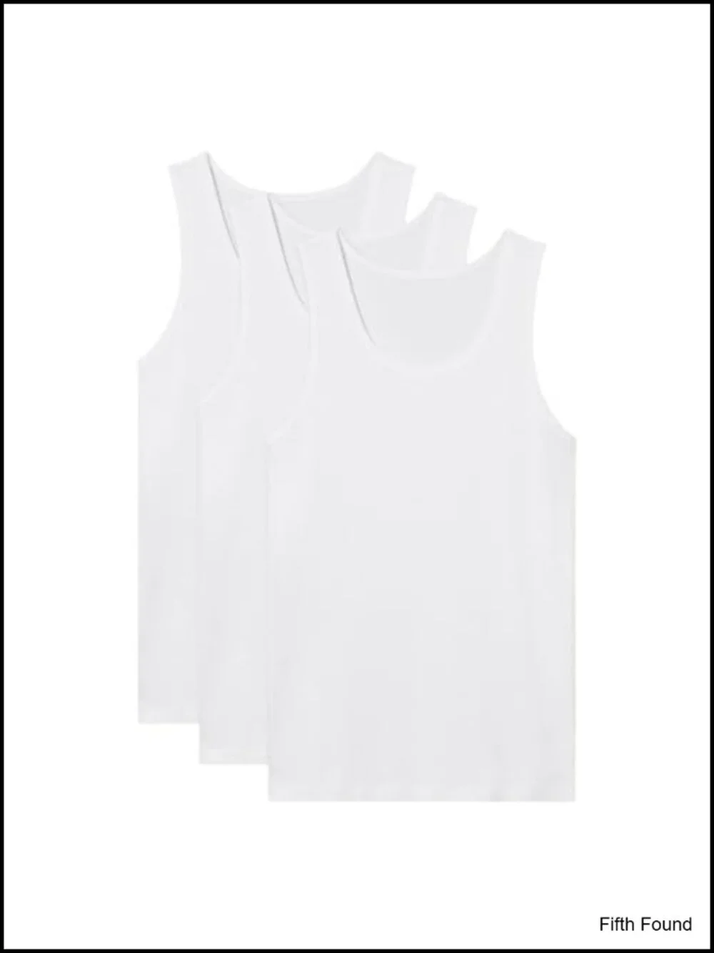 Men's Essential Cool Cotton Rib Tank Undershirt 3-Pack Moisture Wicking